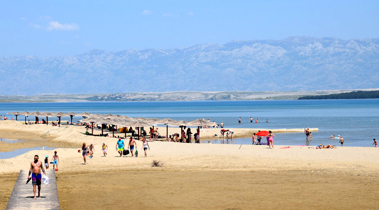 homokos strand Nin Horvátország